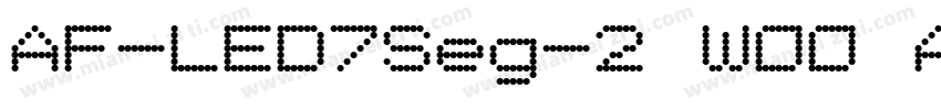 AF-LED7Seg-2 W00 AF-LED7Seg-2字体转换